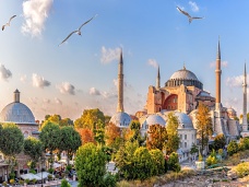 Chrm Hagia Sofia v Istanbule, Turecko