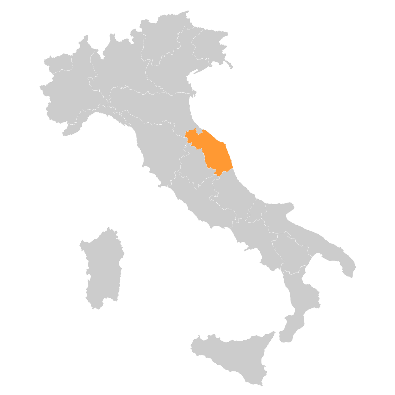 mapa Marche