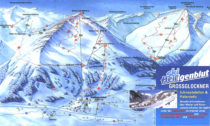 Ski mapa Heiligenblut