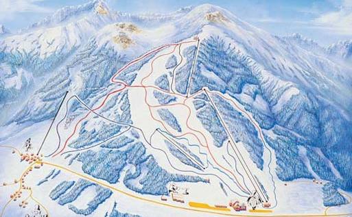 ski mapa - HOHENTAUERN