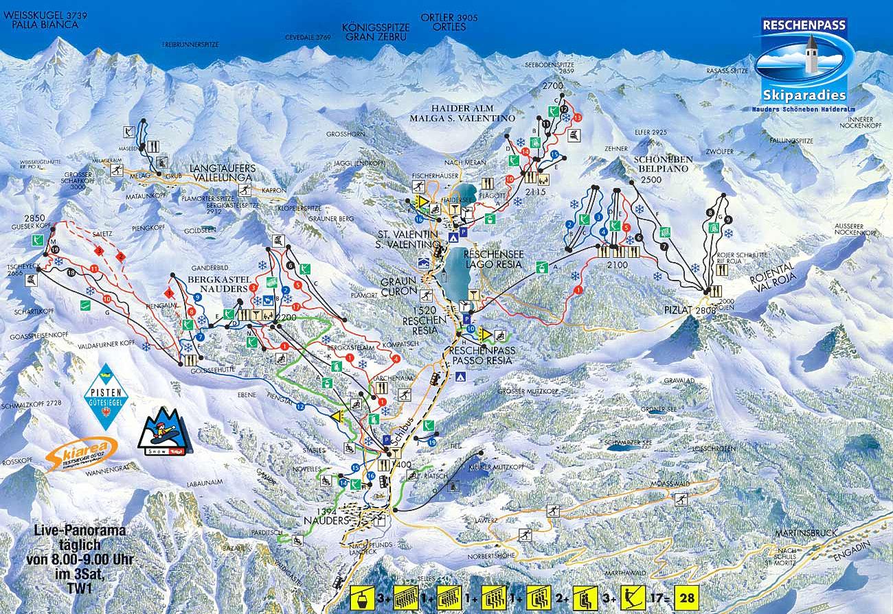 ski mapa - NAUDERS