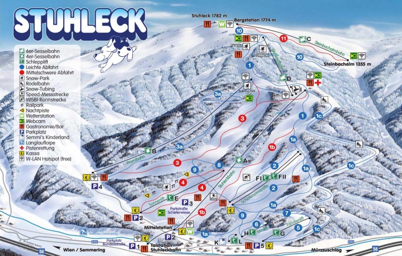 ski mapa - SEMMERING