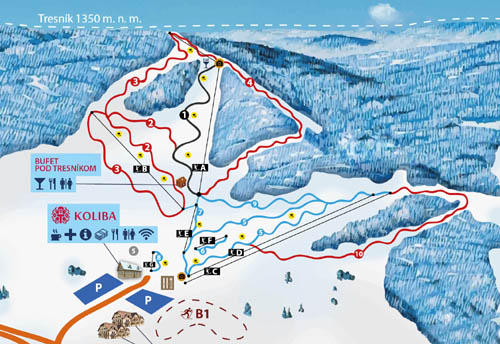 ski mapa Telgrt