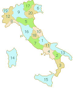 taliansko mapa