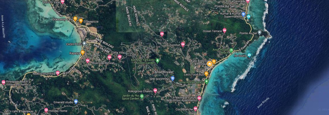 mapa Apartmny La Villa Therese, Anse Royale, Seychely