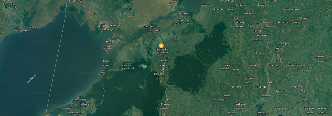 mapa Parkview Safari Lodge, NP Queen Elisabeth, Uganda