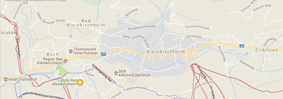 mapa Apartmny Landal, Bad Kleinkirchheim