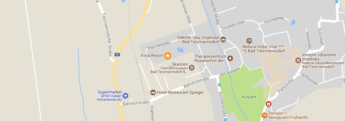 mapa Avita Resort Hotel & Spa, Bad Tatzmannsdorf