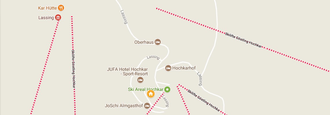 mapa Sporthaus JoSchi, Hochkar