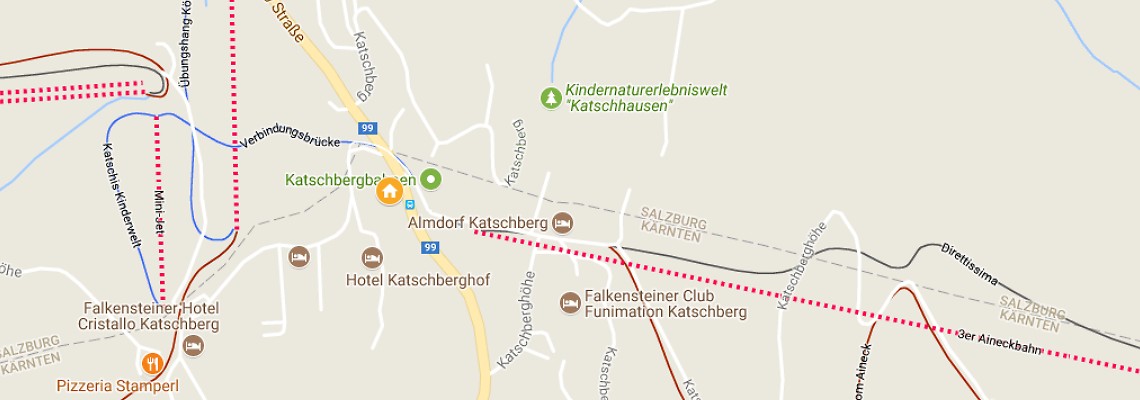 mapa Familienhotel Hinteregger, Katschberg