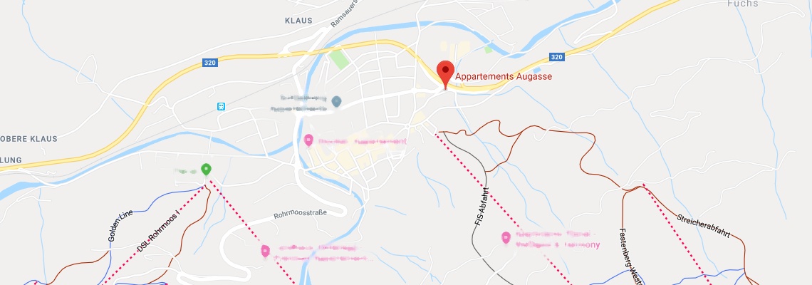 mapa Apartmny Augasse, Schladming