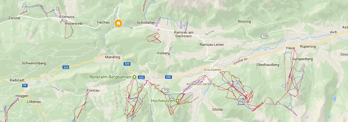 mapa Chalet Ramsau, Ramsau am Dachstein