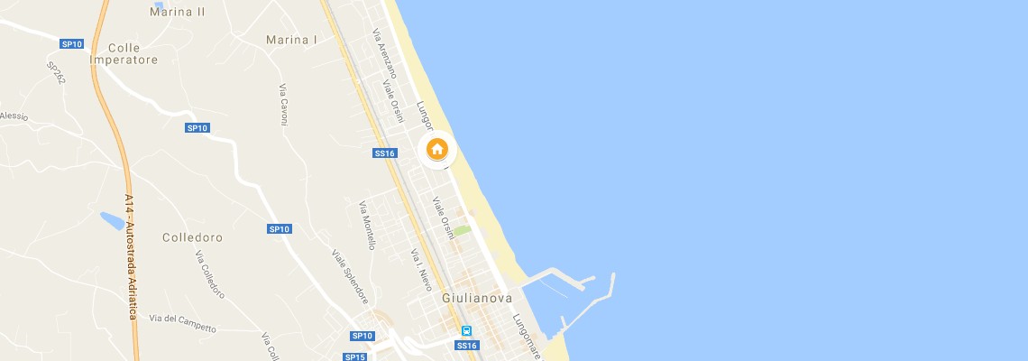 mapa Hotel Don Juan, Giulianova