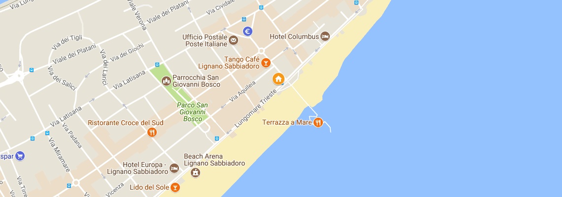 mapa Apartmny Sun Beach, Lignano