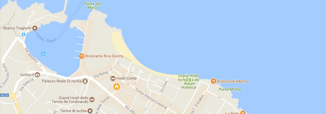 mapa Hotel Terme Oriente, Ischia Porto