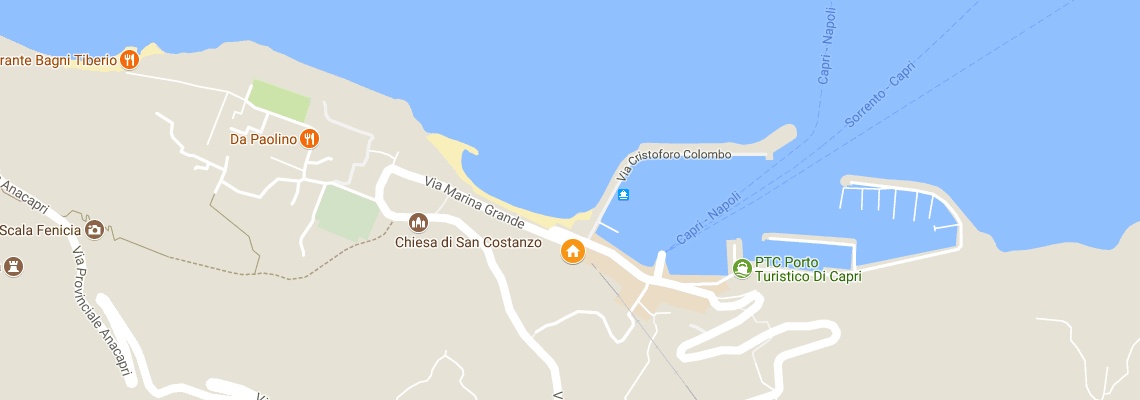 mapa Hotel Relais Maresca, Capri