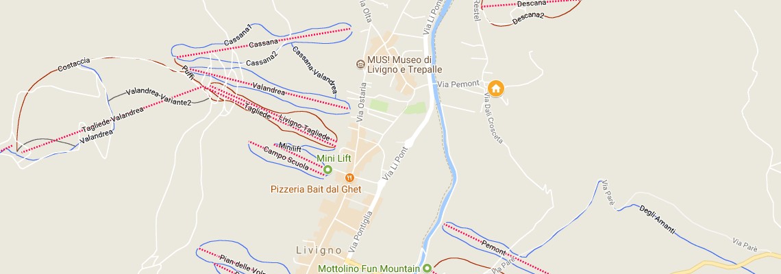 mapa Apartmny Al Bivio, Livigno