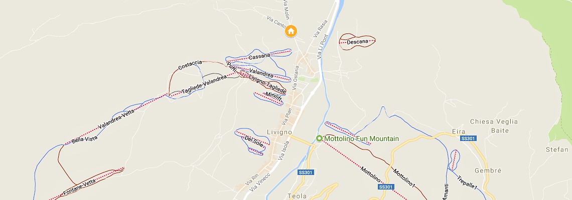 mapa Apartmny Baite Costaccia, Livigno