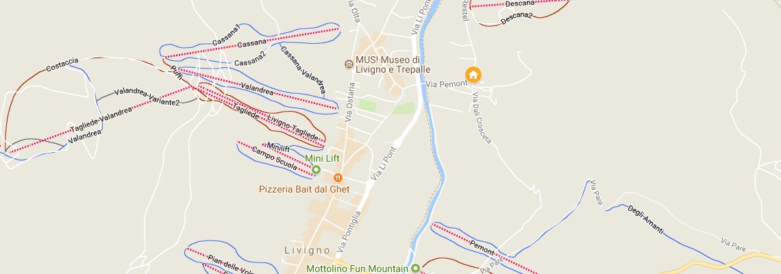 mapa Apartmny Chalet Mottini, Livigno