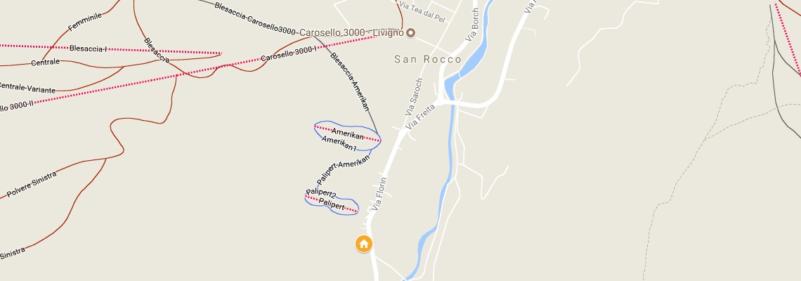 mapa Rezidencia Vallechiara, Livigno