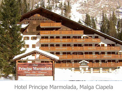 ubytovanie Hotel Principe Marmolada, Malga Ciapela