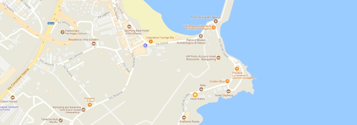 mapa Hotel Kalos, Giardini Naxos