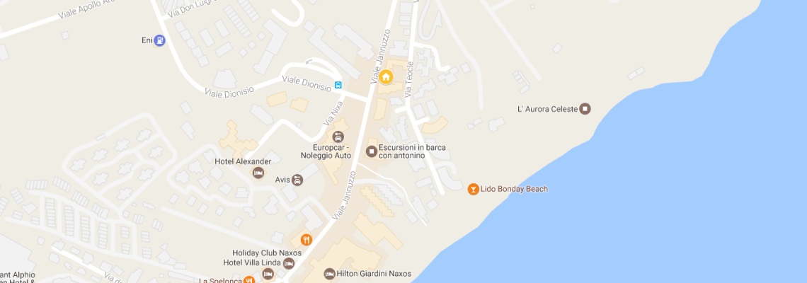 mapa Aparthotel Kassiopea, Giardini Naxos