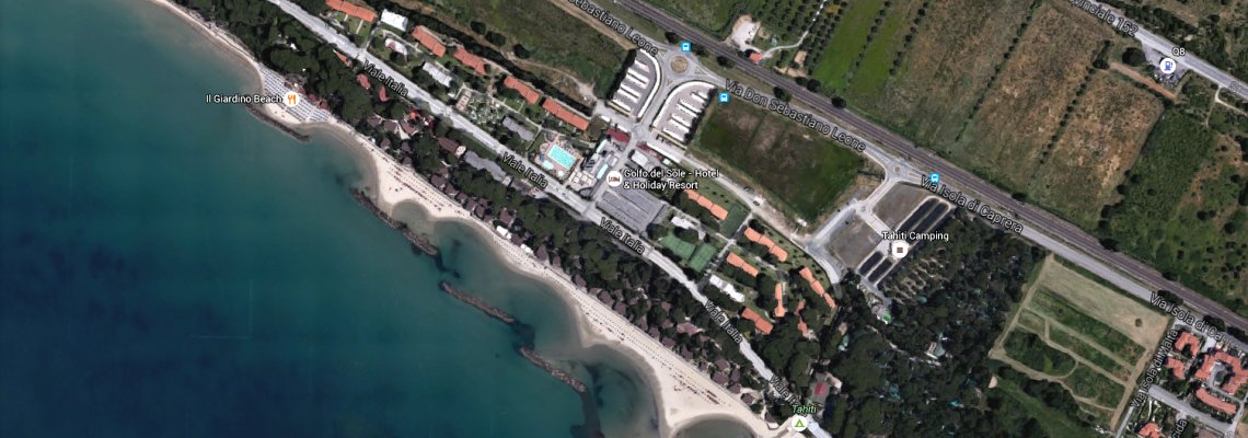 mapa Hotel Resort Golfo del Sole, Follonica