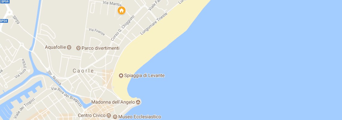 mapa Rezidencia Cristina Beach, Caorle