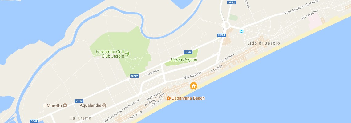 mapa Hotel Sanremo, Lido di Jesolo