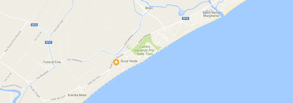 mapa Villaggio San Francesco, Duna Verde
