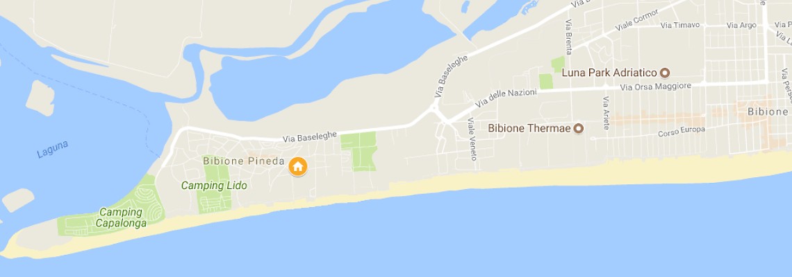 mapa Villa Silvia - Pineda, Bibione