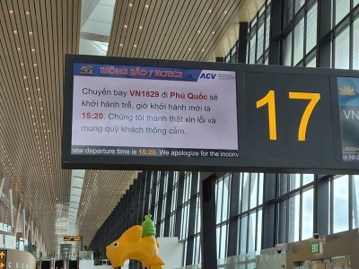 Informa�n� tabu�a na letisku