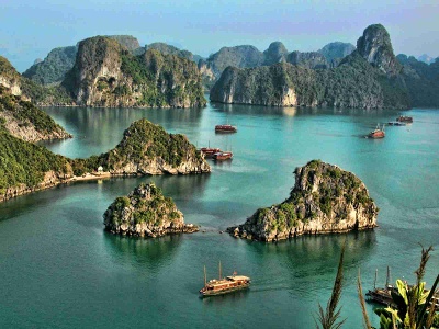 Leteck� poh�ad na Ha Long Bay