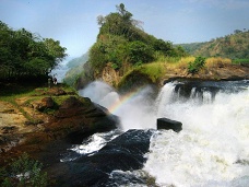  Nl tlaiaci sa do  rokliny, Murchison Falls, Uganda