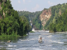  Obben plavba k Murchison Falls, Uganda
