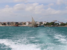 Stone Town z lode, Zanzibar