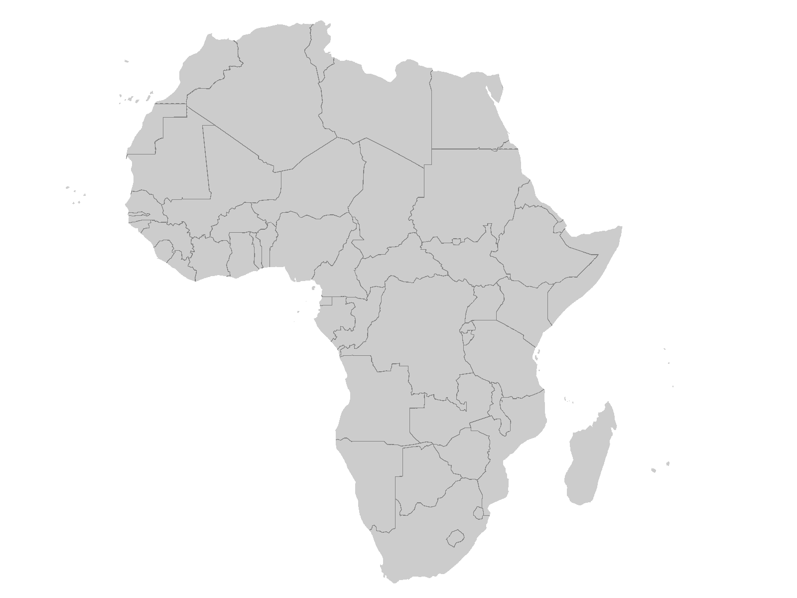 Africa map - zoom