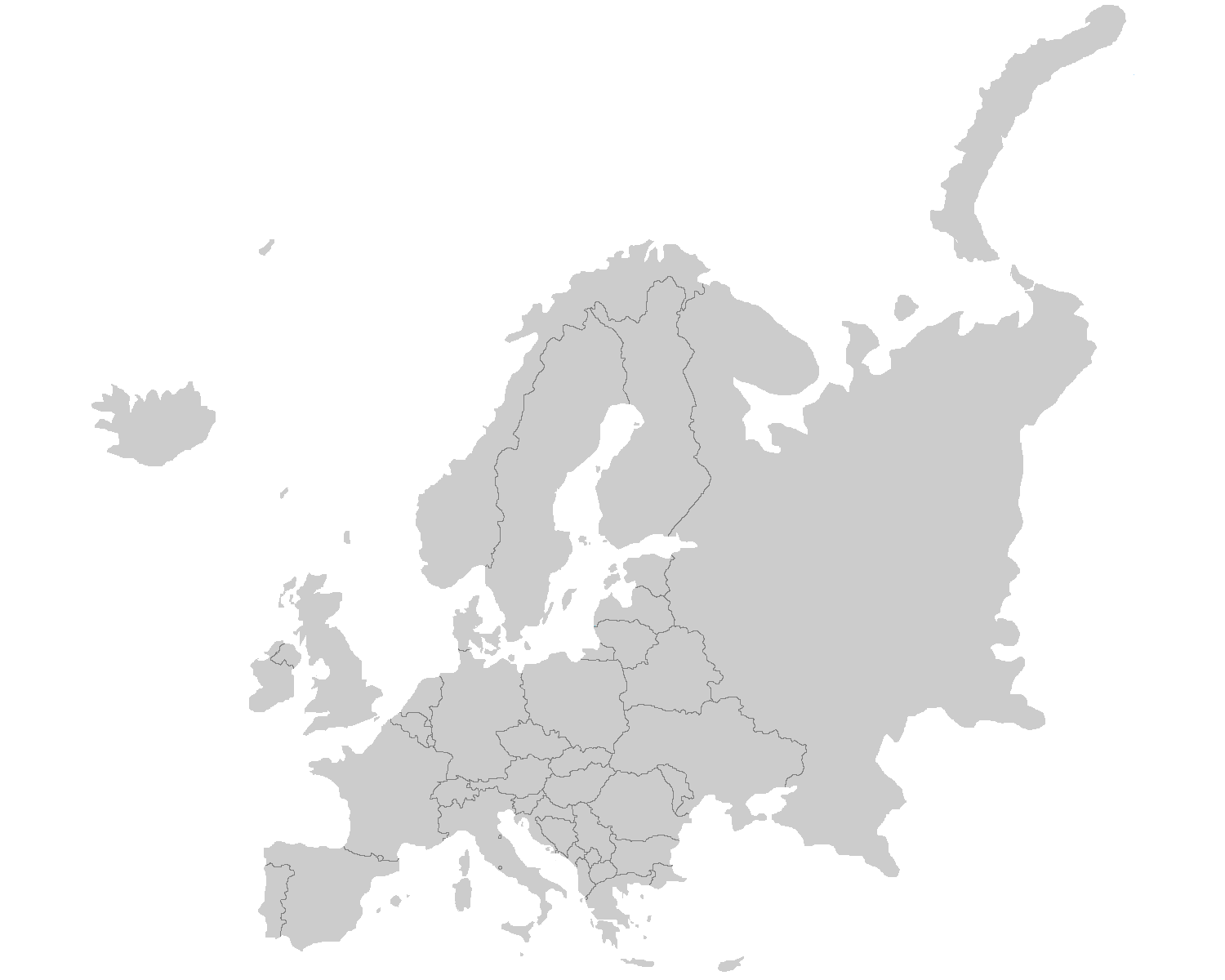 Europe map - zoom
