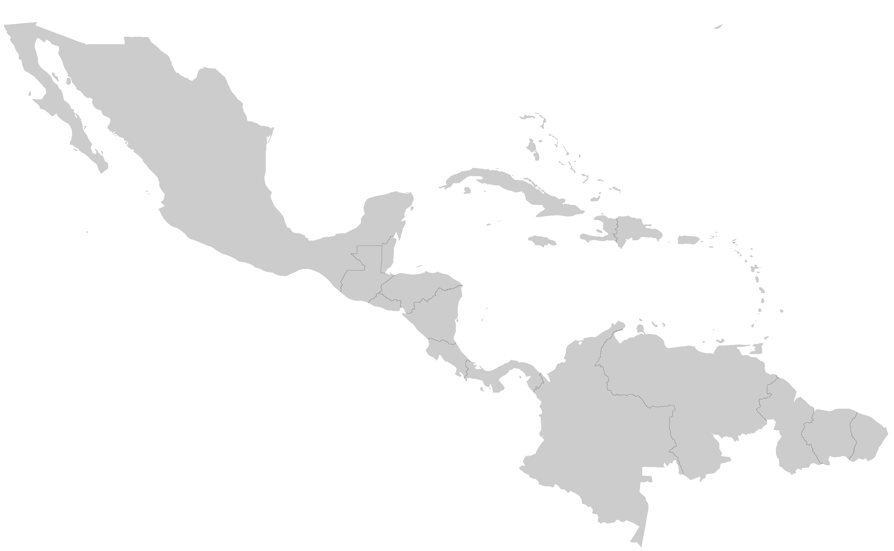 Caribbean map - zoom