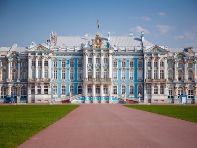 Katarínin Palác, priečelie - Carskoje Selo, Petrohrad