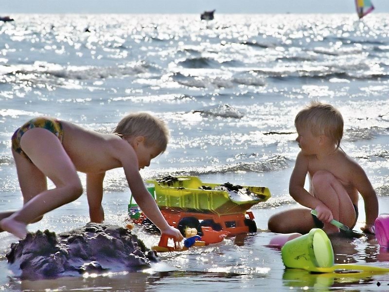 Deti na pláži