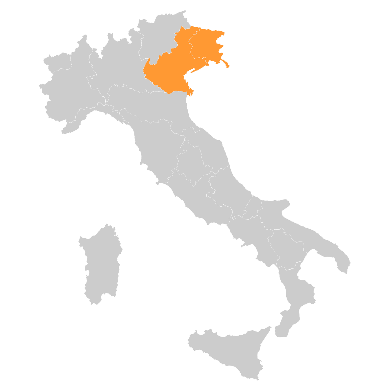 mapa Veneto