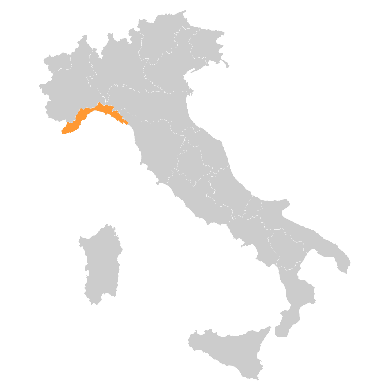 mapa Taliansko
