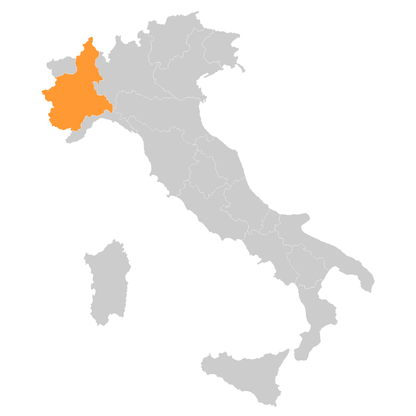 mapa Piemonte