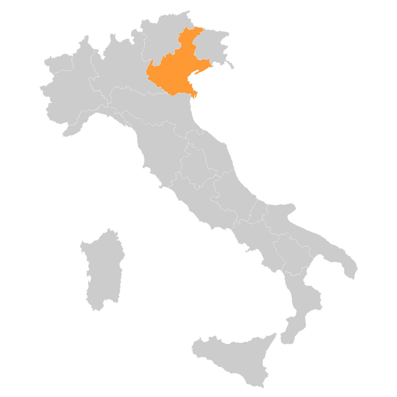 mapa Veneto