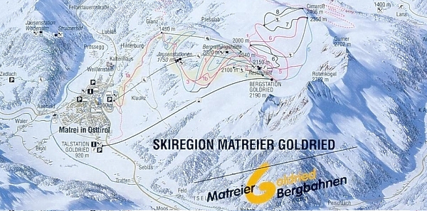 Ski mapa - Matrei