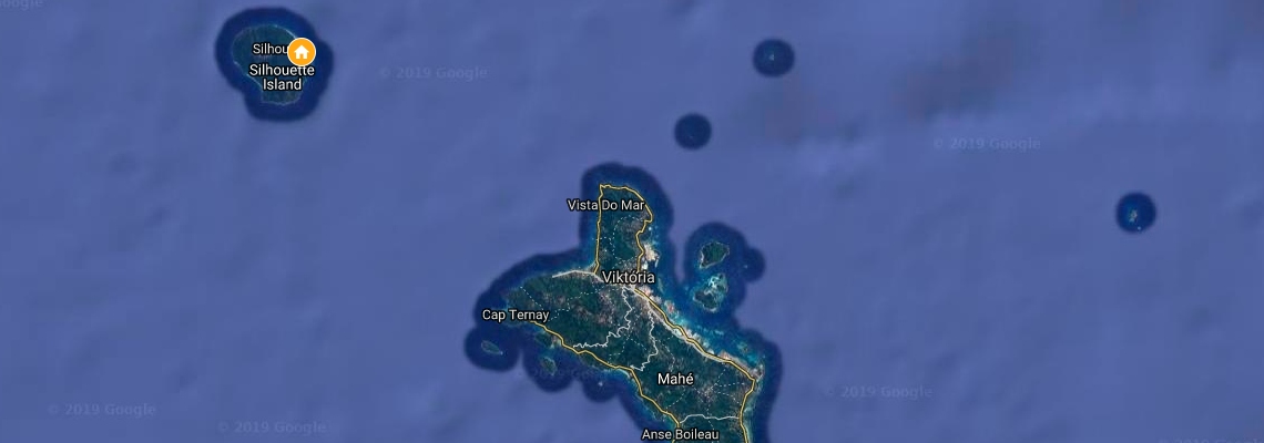 mapa Hilton Seychelles Labriz Hotel Resort & Spa, ostrov Silhouette