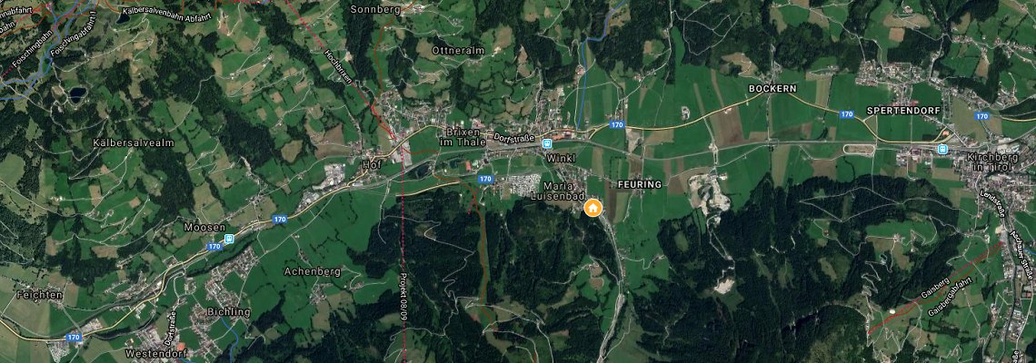 mapa Penzin Fuchs, Brixen im Thale
