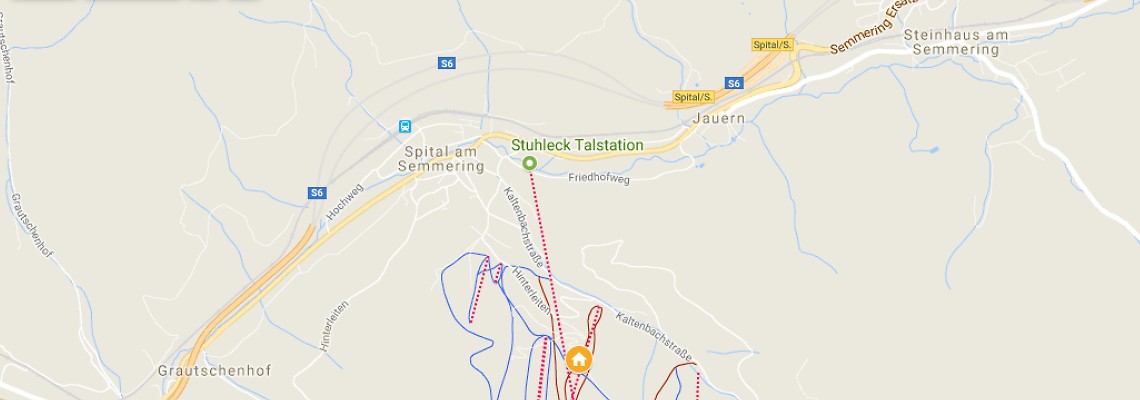 mapa Alpengasthof Eichtbauer, Spital am Semmering